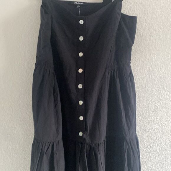Madewell Suzette Seamed Bodice Tiered Midi Dress - Picture 6 of 6